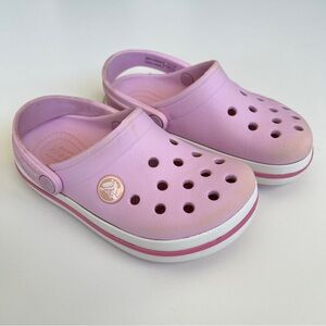 Pink Kids Crocband Crocs - Size 9